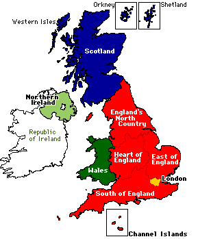 map or britain